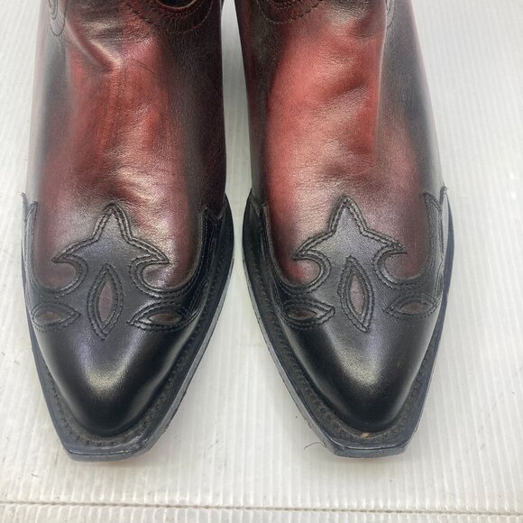 BOULET western cowboy black/red mens boots sz 8 1/2 5E NEW without tag - Picture 6 of 7